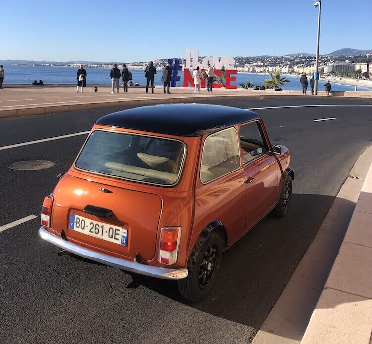 British Mini on the Riviera